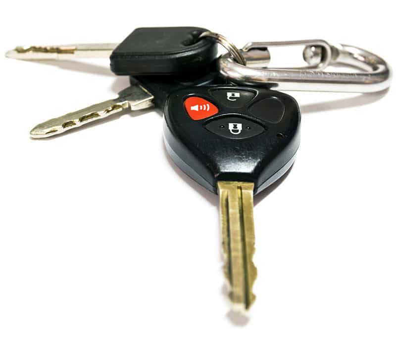 Car keys with remote control. Toyota Car Key