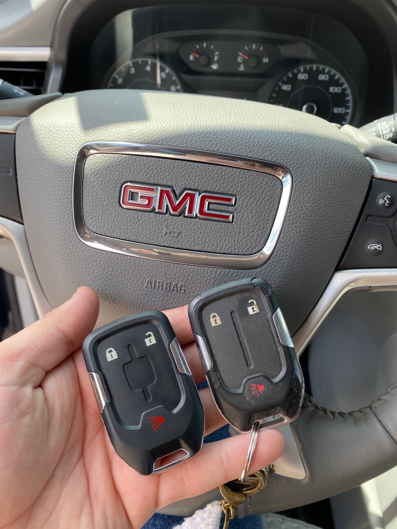 gmc acadia extra proximity key